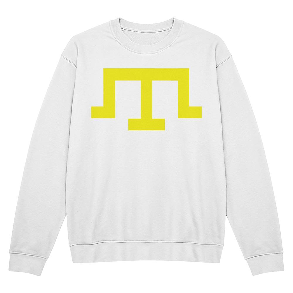 Tamga of Crimean Tatar Giray Dynasty - White Bella + Canvas 3945 Unisex Crewneck Sweatshirt