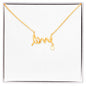 Scripted Love Necklace