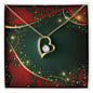 Christmas Background 071 - 18k Yellow Gold Finish Forever Love Necklace