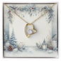 Christmas Background 084 - 18k Yellow Gold Finish Forever Love Necklace