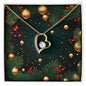 Christmas Background 118 - 18k Yellow Gold Finish Forever Love Necklace