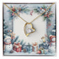 Christmas Background 093 - 18k Yellow Gold Finish Forever Love Necklace