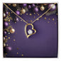 Christmas Background 054 - 18k Yellow Gold Finish Forever Love Necklace