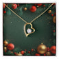 Christmas Background 115 - 18k Yellow Gold Finish Forever Love Necklace