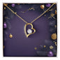 Christmas Background 065 - 18k Yellow Gold Finish Forever Love Necklace