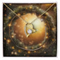 Christmas Background 106 - 18k Yellow Gold Finish Forever Love Necklace