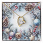 Christmas Background 080 - 18k Yellow Gold Finish Forever Love Necklace