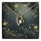 Christmas Background 114 - 18k Yellow Gold Finish Forever Love Necklace