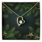 Christmas Background 113 - 18k Yellow Gold Finish Forever Love Necklace