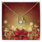 Christmas Background 097 - 18k Yellow Gold Finish Forever Love Necklace