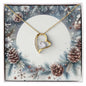 Christmas Background 085 - 18k Yellow Gold Finish Forever Love Necklace