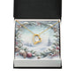 Christmas Background 086 - 18k Yellow Gold Finish Forever Love Necklace