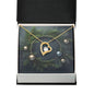Christmas Background 108 - 18k Yellow Gold Finish Forever Love Necklace