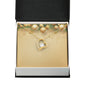 Christmas Background 050 - 18k Yellow Gold Finish Forever Love Necklace