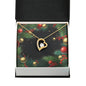 Christmas Background 125 - 18k Yellow Gold Finish Forever Love Necklace