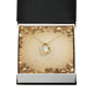 Christmas Background 052 - 18k Yellow Gold Finish Forever Love Necklace
