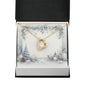 Christmas Background 084 - 18k Yellow Gold Finish Forever Love Necklace