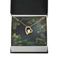 Christmas Background 112 - 18k Yellow Gold Finish Forever Love Necklace