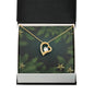 Christmas Background 113 - 18k Yellow Gold Finish Forever Love Necklace