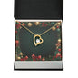 Christmas Background 066 - 18k Yellow Gold Finish Forever Love Necklace