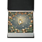 Christmas Background 109 - 18k Yellow Gold Finish Forever Love Necklace