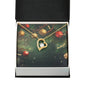 Christmas Background 120 - 18k Yellow Gold Finish Forever Love Necklace