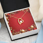 Christmas Background 047 - 18k Yellow Gold Finish Forever Love Necklace
