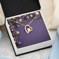 Christmas Background 054 - 18k Yellow Gold Finish Forever Love Necklace