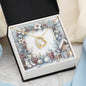 Christmas Background 074 - 18k Yellow Gold Finish Forever Love Necklace