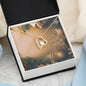 Christmas Background 096 - 18k Yellow Gold Finish Forever Love Necklace