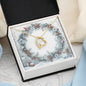 Christmas Background 082 - 18k Yellow Gold Finish Forever Love Necklace