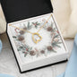 Christmas Background 091 - 18k Yellow Gold Finish Forever Love Necklace