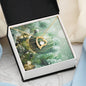 Christmas Background 130 - 18k Yellow Gold Finish Forever Love Necklace