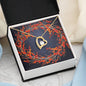Christmas Background 121 - 18k Yellow Gold Finish Forever Love Necklace