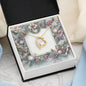 Christmas Background 077 - 18k Yellow Gold Finish Forever Love Necklace