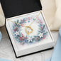 Christmas Background 094 - 18k Yellow Gold Finish Forever Love Necklace