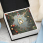 Christmas Background 127 - 18k Yellow Gold Finish Forever Love Necklace