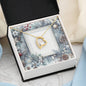 Christmas Background 087 - 18k Yellow Gold Finish Forever Love Necklace