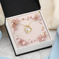 Christmas Background 055 - 18k Yellow Gold Finish Forever Love Necklace