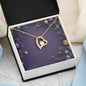 Christmas Background 065 - 18k Yellow Gold Finish Forever Love Necklace