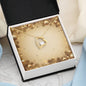 Christmas Background 052 - 18k Yellow Gold Finish Forever Love Necklace