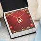 Christmas Background 011 - 18k Yellow Gold Finish Forever Love Necklace