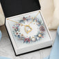 Christmas Background 075 - 18k Yellow Gold Finish Forever Love Necklace