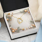Christmas Background 039 - 18k Yellow Gold Finish Forever Love Necklace