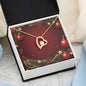 Christmas Background 036 - 18k Yellow Gold Finish Forever Love Necklace