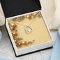 Christmas Background 059 - 18k Yellow Gold Finish Forever Love Necklace