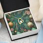 Christmas Background 129 - 18k Yellow Gold Finish Forever Love Necklace