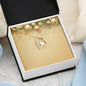 Christmas Background 050 - 18k Yellow Gold Finish Forever Love Necklace