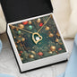 Christmas Background 126 - 18k Yellow Gold Finish Forever Love Necklace