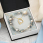 Christmas Background 049 - 18k Yellow Gold Finish Forever Love Necklace